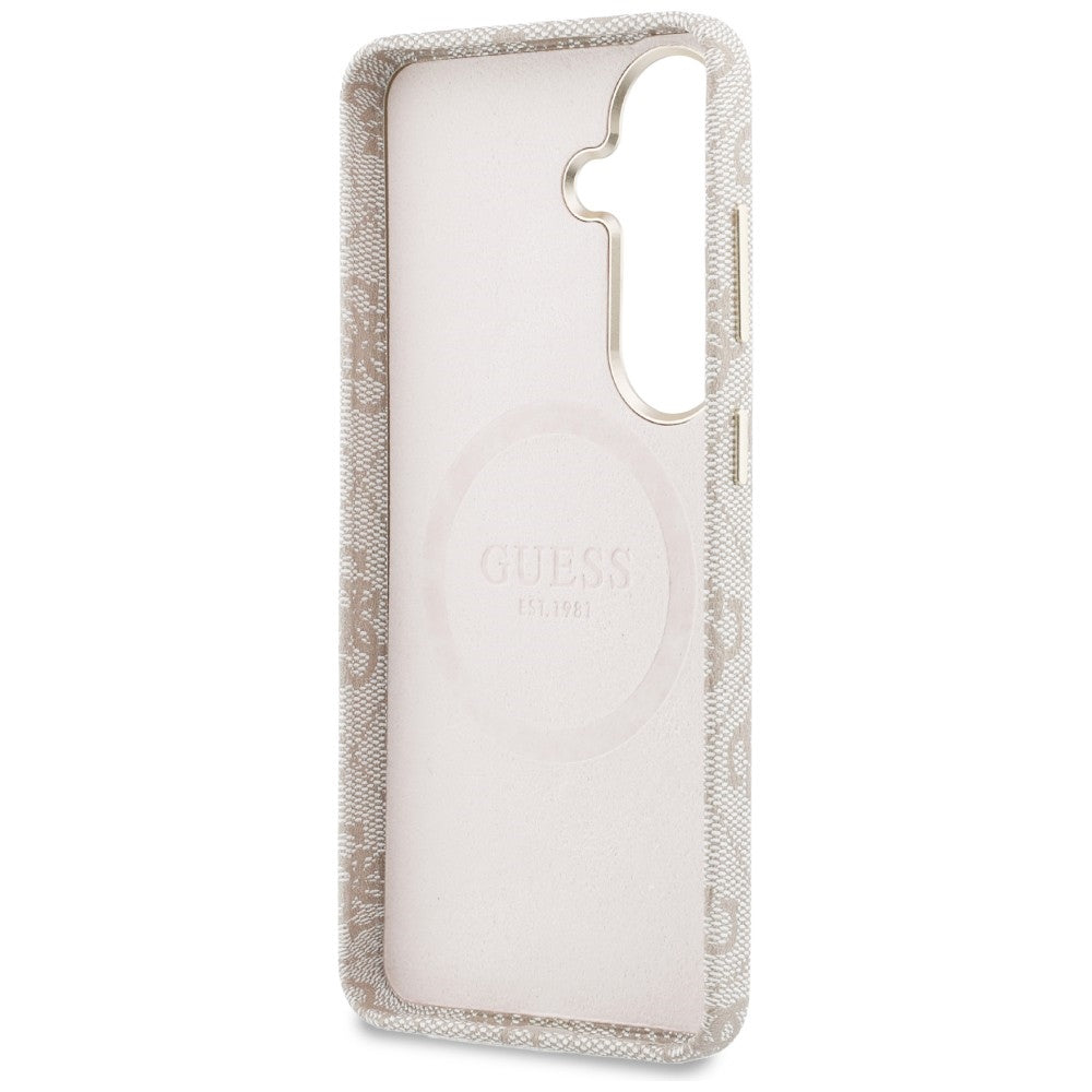 Husa de protectie Guess 4G Script MagSafe (GUHMS26S5P4FWMSP) compatibi ...