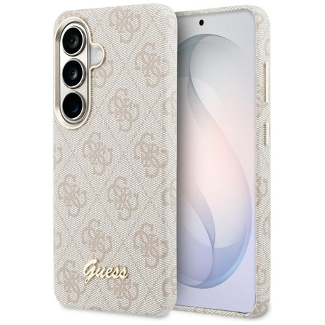 Husa de protectie Guess 4G Script MagSafe (GUHMS26S5P4FWMSP) compatibil cu Samsung Galaxy S26, Roz