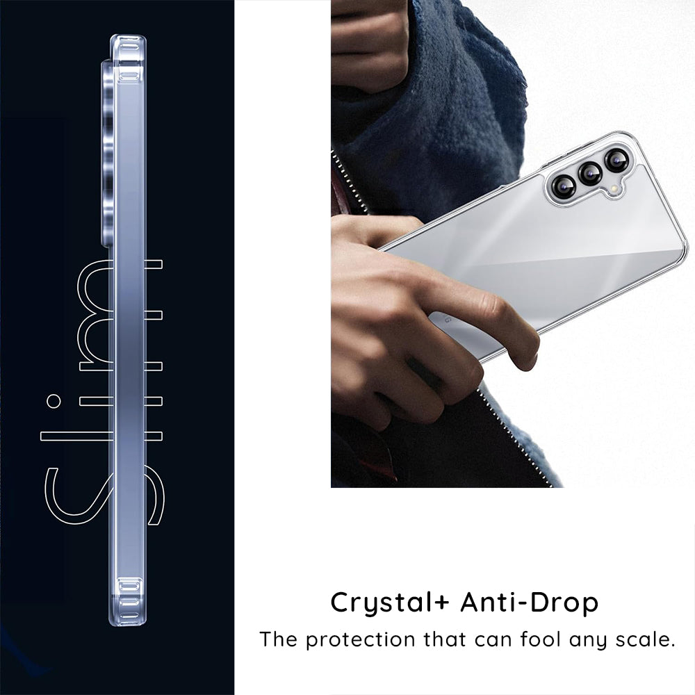Husa de protectie Blueo Crystal+ Anti-Drop Series compatibil cu Samsung Galaxy S26 Plus, Transparent