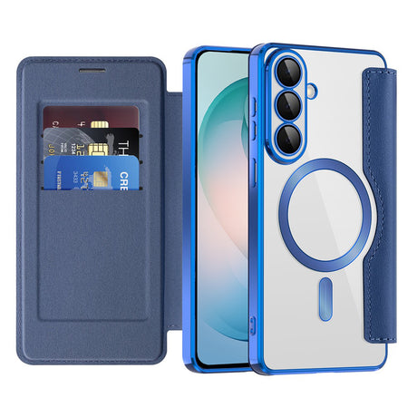 Husa de protectie Techsuit SmartMag Book compatibil cu Samsung Galaxy S26 Plus, Albastru