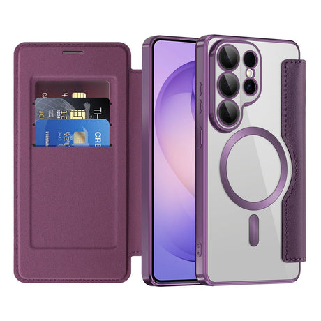 Husa de protectie Techsuit SmartMag Book compatibil cu Samsung Galaxy S26 Ultra, Mov