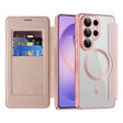 Husa de protectie Techsuit SmartMag Book compatibil cu Samsung Galaxy S26 Ultra, Roz