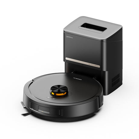 Deerma Robot Vacuum Cleaner (S30), Dry & Wet Cleaning, 13000Pa, Auto-unloading Station, LDS Mapping, 40W, 2600mAh, Negru