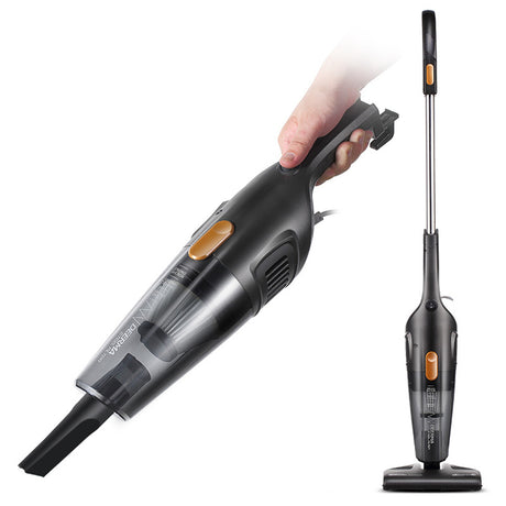 Deerma Corded Vacuum Cleaner (DX115C), Dry, 2in1, 3-layer Dust Filter System, HEPA, Low Noise, 600W, 1.2L, 15000Pa, Negru