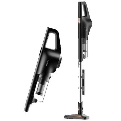 Deerma Corded Vacuum Cleaner (DX600), 2in1 Design, 3x Brush Head, HEPA, Cyclonic Filter, 600W, 15000Pa, 0.8l, 4.5m, Negru