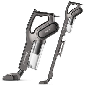 Deerma Vacuum Cleaner (DX700s), 600W, 0.6l, Dual Mode, with Round Brush, Long Crevice Nozzle, 5m Cord, Gri