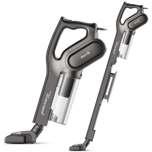 Deerma Vacuum Cleaner (DX700s), 600W, 0.6l, Dual Mode, with Round Brush, Long Crevice Nozzle, 5m Cord, Gri