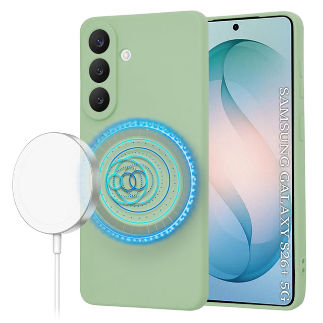 Husa de protectie Techsuit SoftFlex MagSafe compatibil cu Samsung Galaxy S26 Plus, Verde Menta