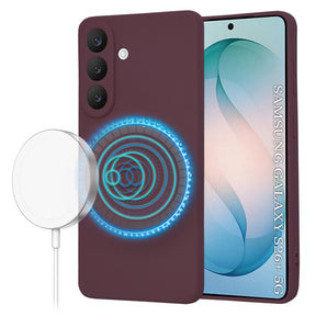 Husa de protectie Techsuit SoftFlex MagSafe compatibil cu Samsung Galaxy S26 Plus, Plum Red