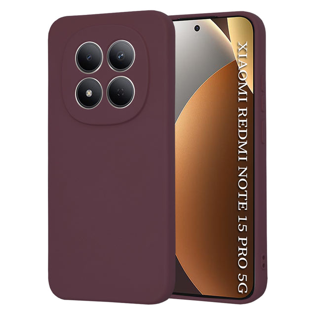 Husa de protectie Techsuit SoftFlex compatibil cu Xiaomi Redmi Note 15 Pro 5G, Plum Red