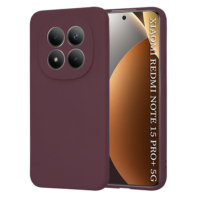 Husa de protectie Techsuit SoftFlex compatibil cu Xiaomi Redmi Note 15 Pro+ 5G / Poco M8 Pro 5G, Plum Red