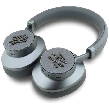 Casti Karl Lagerfeld Wireless Grained Initials (KLBHP73PSAKLSG), Over-Ear Headset, ANC, Bluetooth, Type-C, Gri