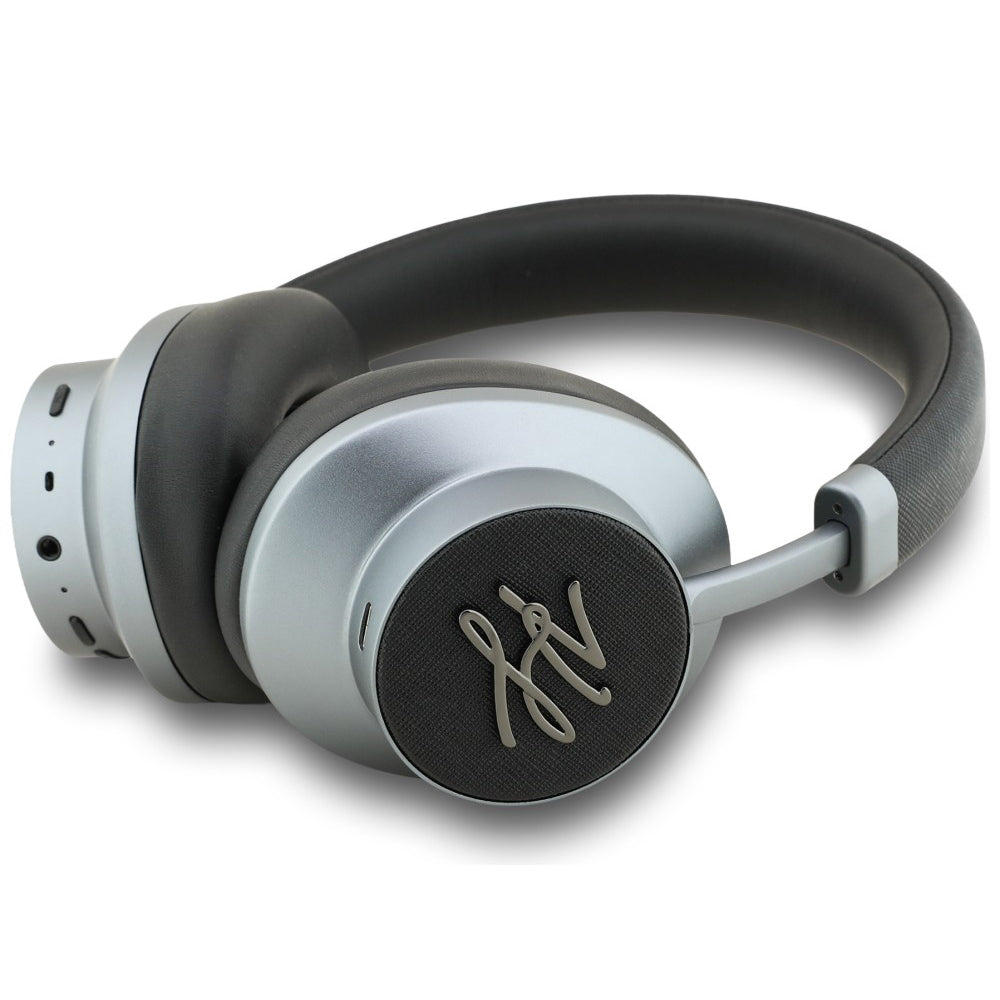 Casti Karl Lagerfeld Wireless Grained Initials (KLBHP73PSAKLSK), Over-Ear Headset, ANC, Bluetooth, Type-C, Negru