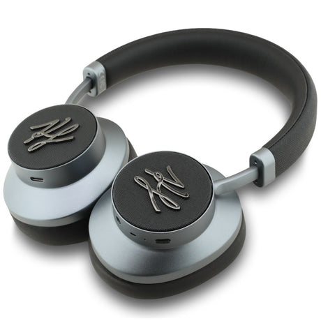 Casti Karl Lagerfeld Wireless Grained Initials (KLBHP73PSAKLSK), Over-Ear Headset, ANC, Bluetooth, Type-C, Negru