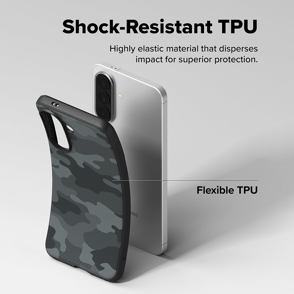 Husa de protectie Ringke Onyx compatibil cu Samsung Galaxy A57 5G, Camo Black