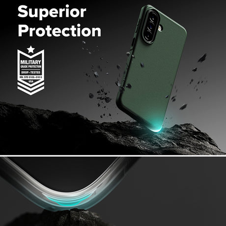 Husa de protectie Ringke Onyx compatibil cu Samsung Galaxy A57 5G, Verde Inchis