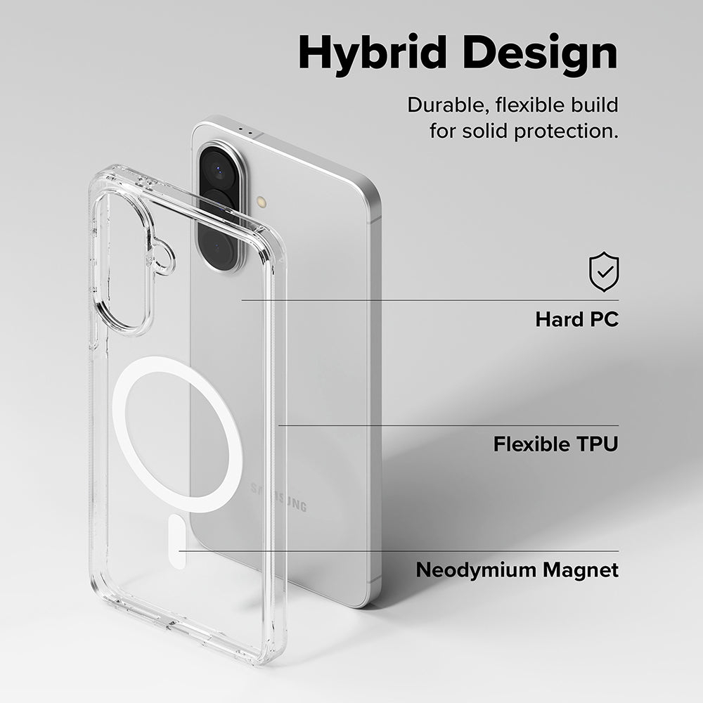 Husa de protectie Ringke Fusion MagSafe compatibil cu Samsung Galaxy A57 5G, Transparent