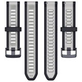 Curea smartwatch Techsuit Watchband 22mm (W053) compatibil cu Huawei Watch GT 2 (46mm)/GT 2 Pro/GT 3 Pro (46mm)/Ultimate, Xiaomi Watch S1, Gri