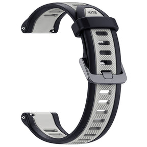 Curea smartwatch Techsuit Watchband 22mm (W053) compatibil cu Huawei Watch GT 2 (46mm)/GT 2 Pro/GT 3 Pro (46mm)/Ultimate, Xiaomi Watch S1, Gri
