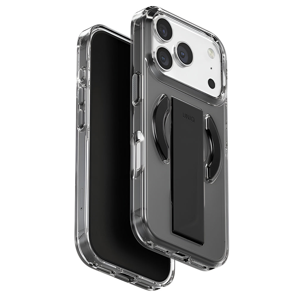 Husa de protectie UNIQ Heldro Air MagClick compatibil cu iPhone 17 Pro Max, Negru / Gray