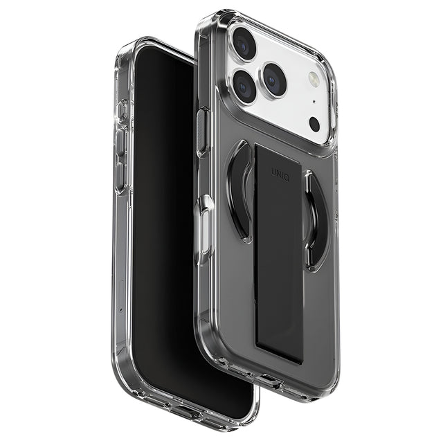 Husa de protectie UNIQ Heldro Air MagClick compatibil cu iPhone 17 Pro, Negru / Gray