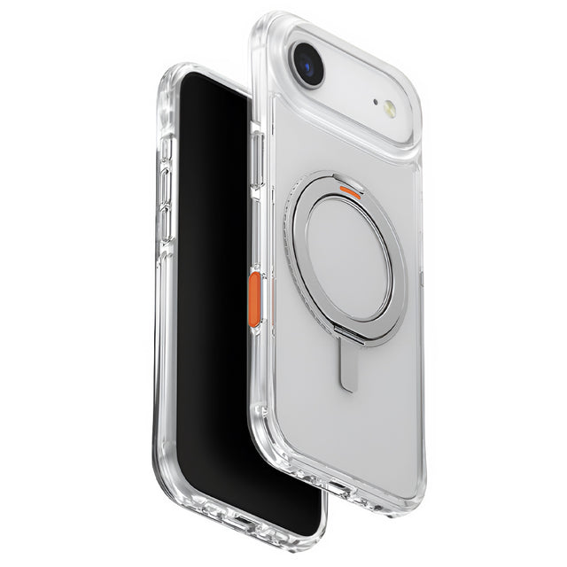 Husa de protectie UNIQ Swivix 360° Kickstand compatibil cu iPhone 17 Air, Argintiu