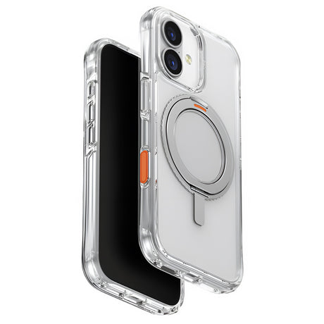 Husa de protectie UNIQ Swivix 360° Kickstand compatibil cu iPhone 17, Argintiu