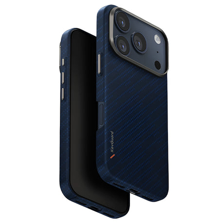 Husa de protectie UNIQ Keva Aramid compatibil cu iPhone 17 Pro, Frosted Denim