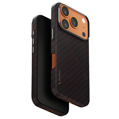 Husa de protectie UNIQ Keva Aramid compatibil cu iPhone 17 Pro, Silent Lava