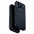 Husa de protectie UNIQ Keva Aramid compatibil cu iPhone 17 Pro Max, Bleumarin
