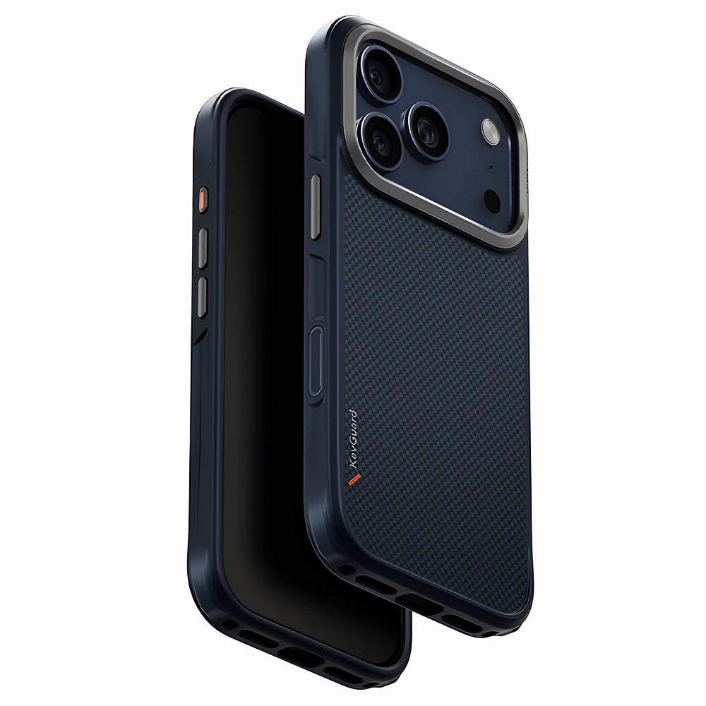 Husa de protectie UNIQ Keva Aramid compatibil cu iPhone 17 Pro Max, Bleumarin