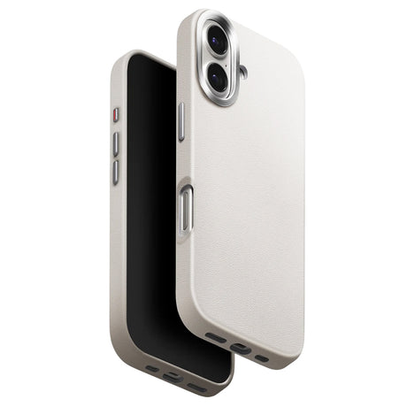Husa de protectie UNIQ Lyden Leatherette compatibil cu iPhone 17, Gri