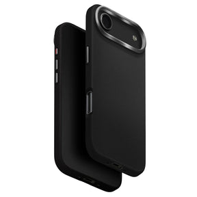 Husa de protectie UNIQ Lyden Leatherette compatibil cu iPhone 17 Air, Negru