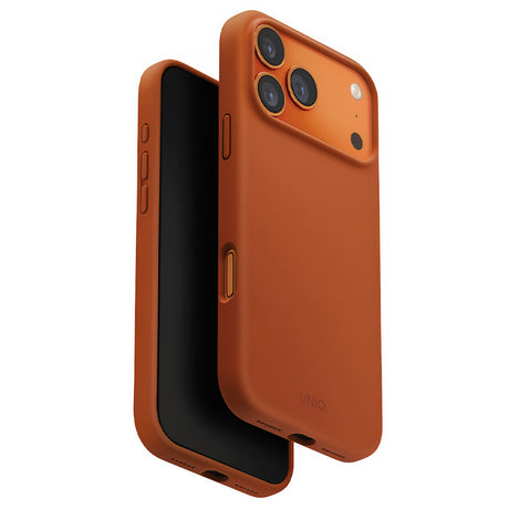 Husa de protectie UNIQ Lino MagClick™ compatibil cu iPhone 17 Pro Max, Burnt Sienna