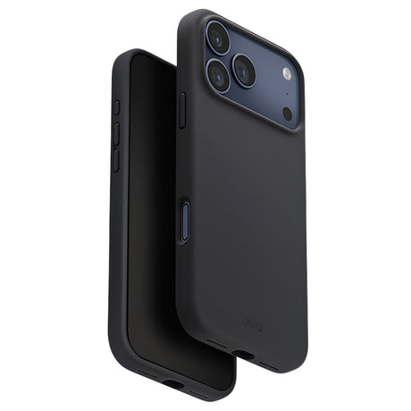 Husa de protectie UNIQ Lino MagClick™ compatibil cu iPhone 17 Pro, Negru Antracit