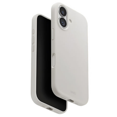 Husa de protectie UNIQ Lino MagClick™ compatibil cu iPhone 17, Mist Grey