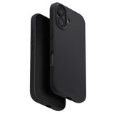 UNIQ Husa de protectie UNIQ Lino MagClick™ compatibil cu iPhone 17, Negru Antracit