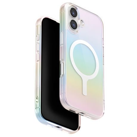 Husa de protectie UNIQ Iridescia MagClick™ compatibil cu iPhone 17, Curcubeu