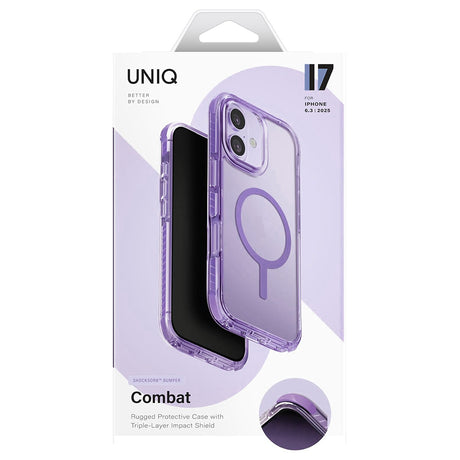 Husa de protectie UNIQ Combat MagClick compatibil cu iPhone 17, Negru