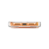 Husa de protectie UNIQ Heldro Air MagClick compatibil cu iPhone 17 Pro, Transparent / Orange