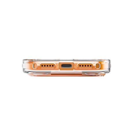 Husa de protectie UNIQ Heldro Air MagClick compatibil cu iPhone 17 Pro, Transparent / Orange