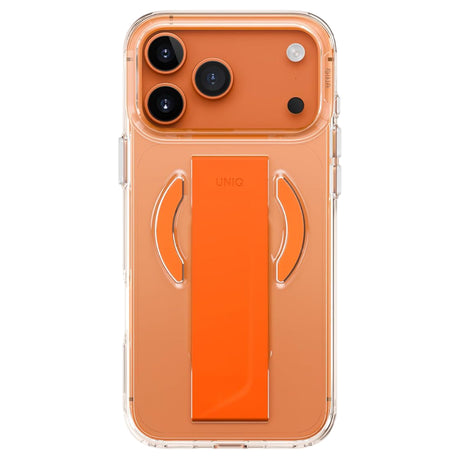 Husa de protectie UNIQ Heldro Air MagClick compatibil cu iPhone 17 Pro, Transparent / Orange
