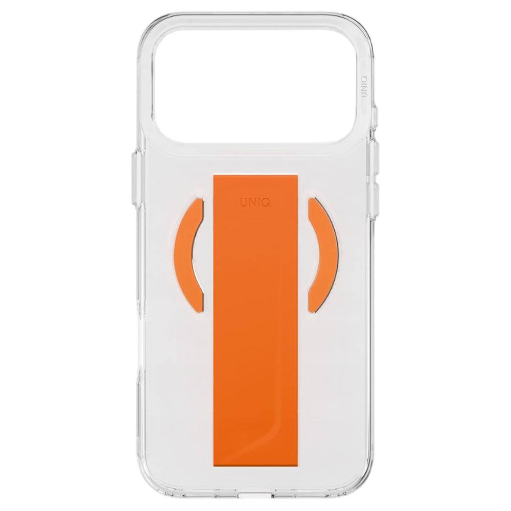 Husa de protectie UNIQ Heldro Air MagClick compatibil cu iPhone 17 Pro, Transparent / Orange
