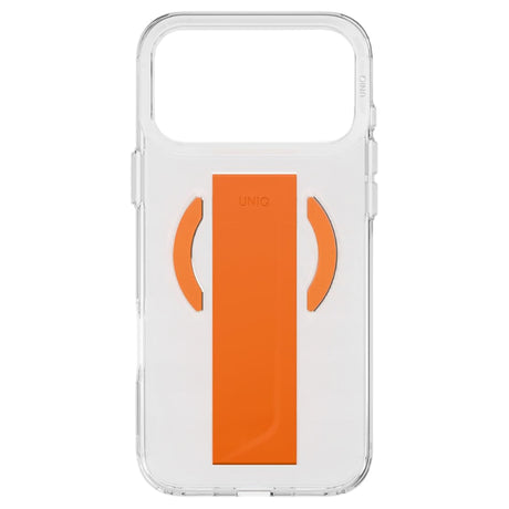 Husa de protectie UNIQ Heldro Air MagClick compatibil cu iPhone 17 Pro, Transparent / Orange