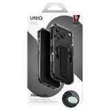 Husa de protectie UNIQ Heldro Air MagClick compatibil cu iPhone 17 Pro Max, Negru / Gray