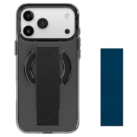Husa de protectie UNIQ Heldro Air MagClick compatibil cu iPhone 17 Pro, Negru / Gray