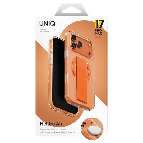 Husa de protectie UNIQ Heldro Air MagClick compatibil cu iPhone 17 Pro, Transparent / Gray