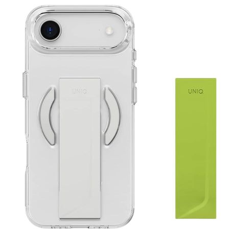 Husa de protectie UNIQ Heldro Air MagClick compatibil cu iPhone 17 Pro, Transparent / Gray
