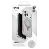 Husa de protectie UNIQ Swivix 360° Kickstand compatibil cu iPhone 17 Air, Argintiu