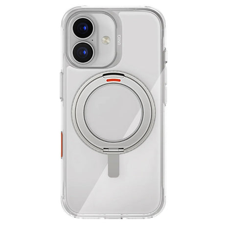 Husa de protectie UNIQ Swivix 360° Kickstand compatibil cu iPhone 17, Argintiu